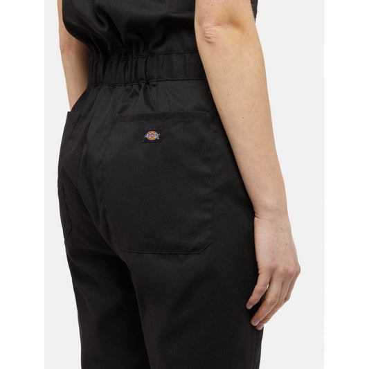 Women's Short Sleeve Coverall Black