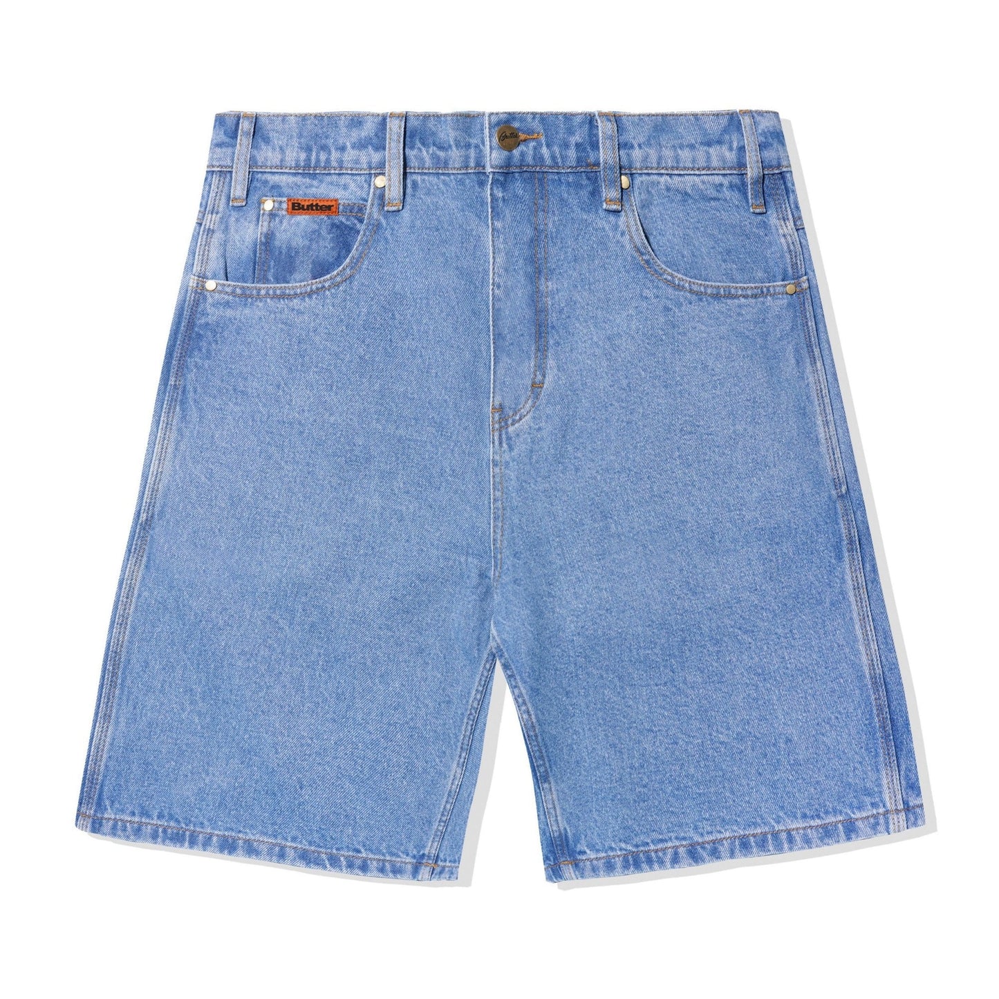 Baggy Denim Shorts - Washed Indigo
