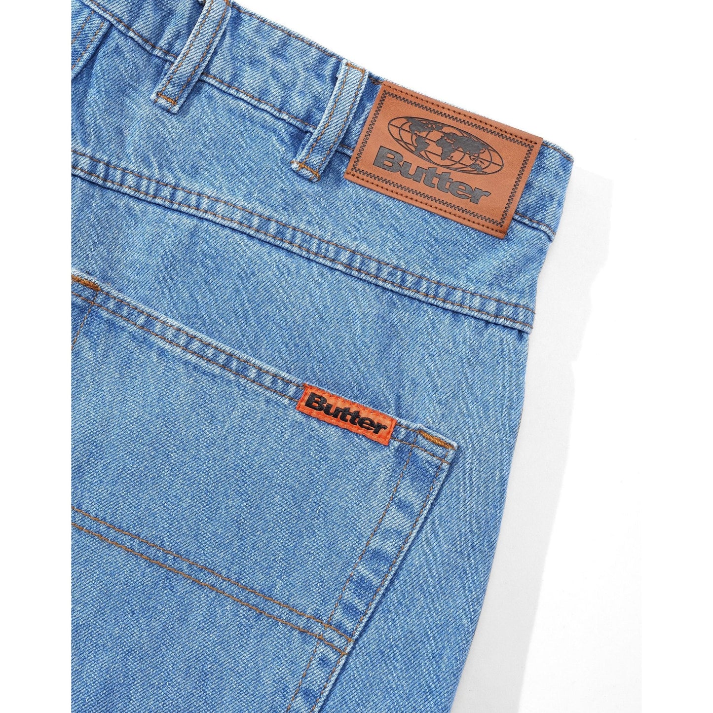Baggy Denim Shorts - Washed Indigo
