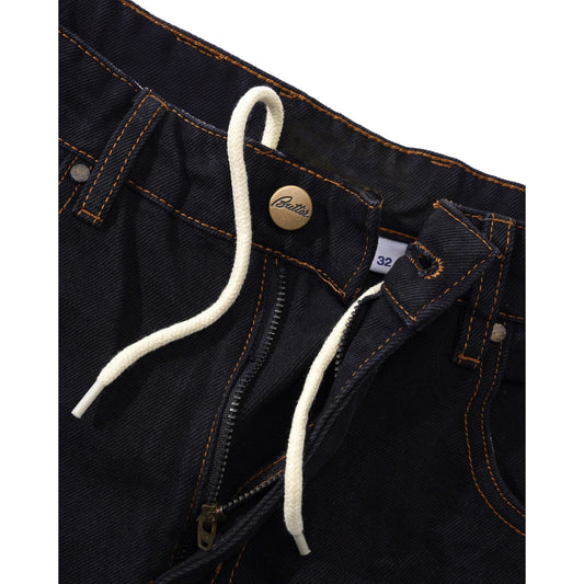 Baggy Denim Shorts - Washed Black