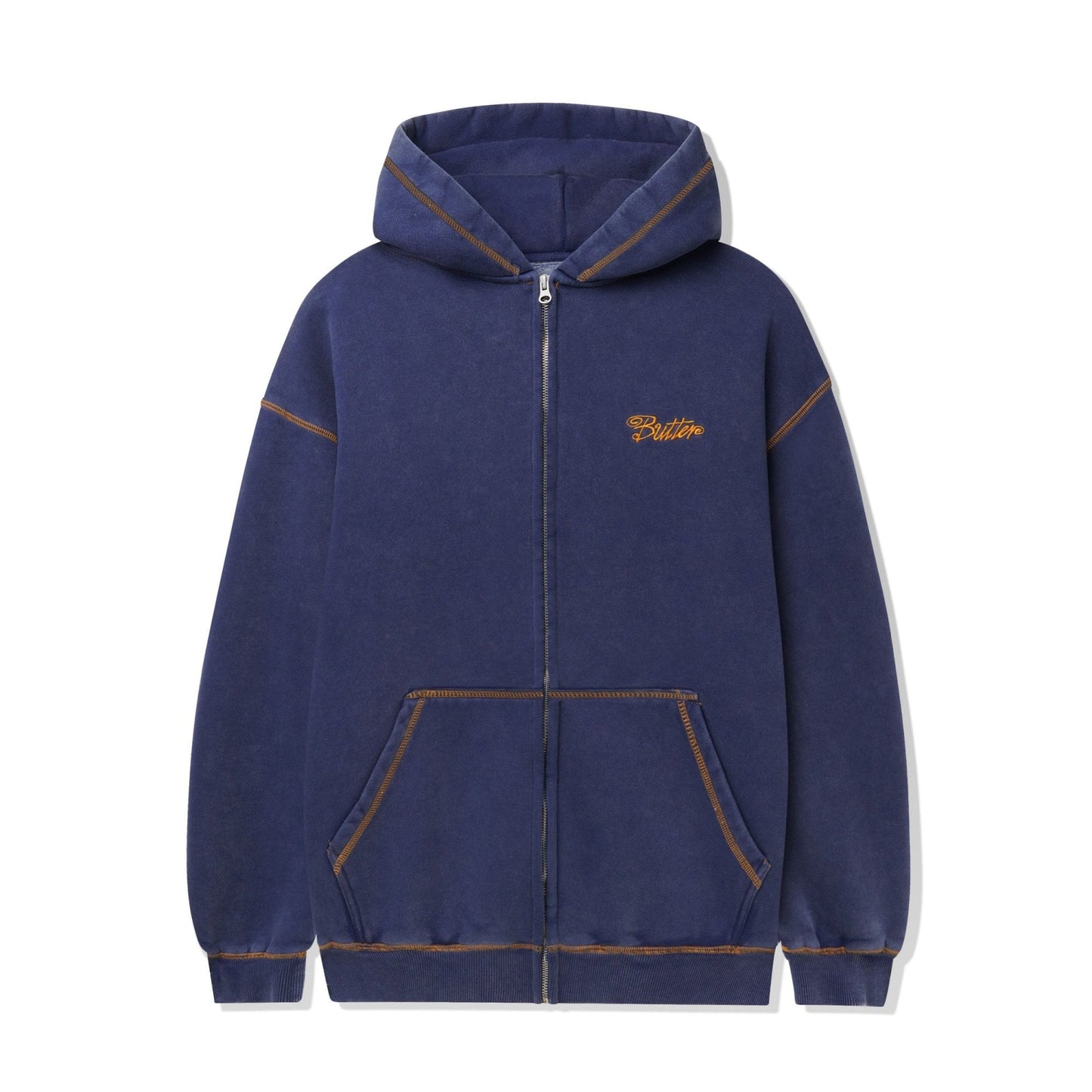 Jive Zip-Thru Hoodie - Washed Blue