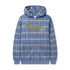 Edge Applique Zip-Thru Hoodie - Plaid