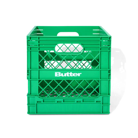 Collapsable Record Crate - Kelly Green