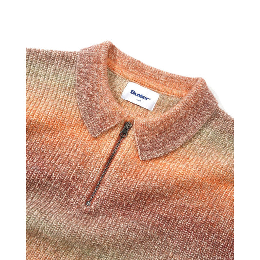 Beams 1/4 Zip Knit Polo - Port