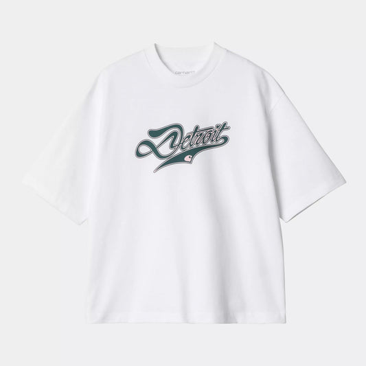 Women's W' S/s Slap Shot T-shirt- White