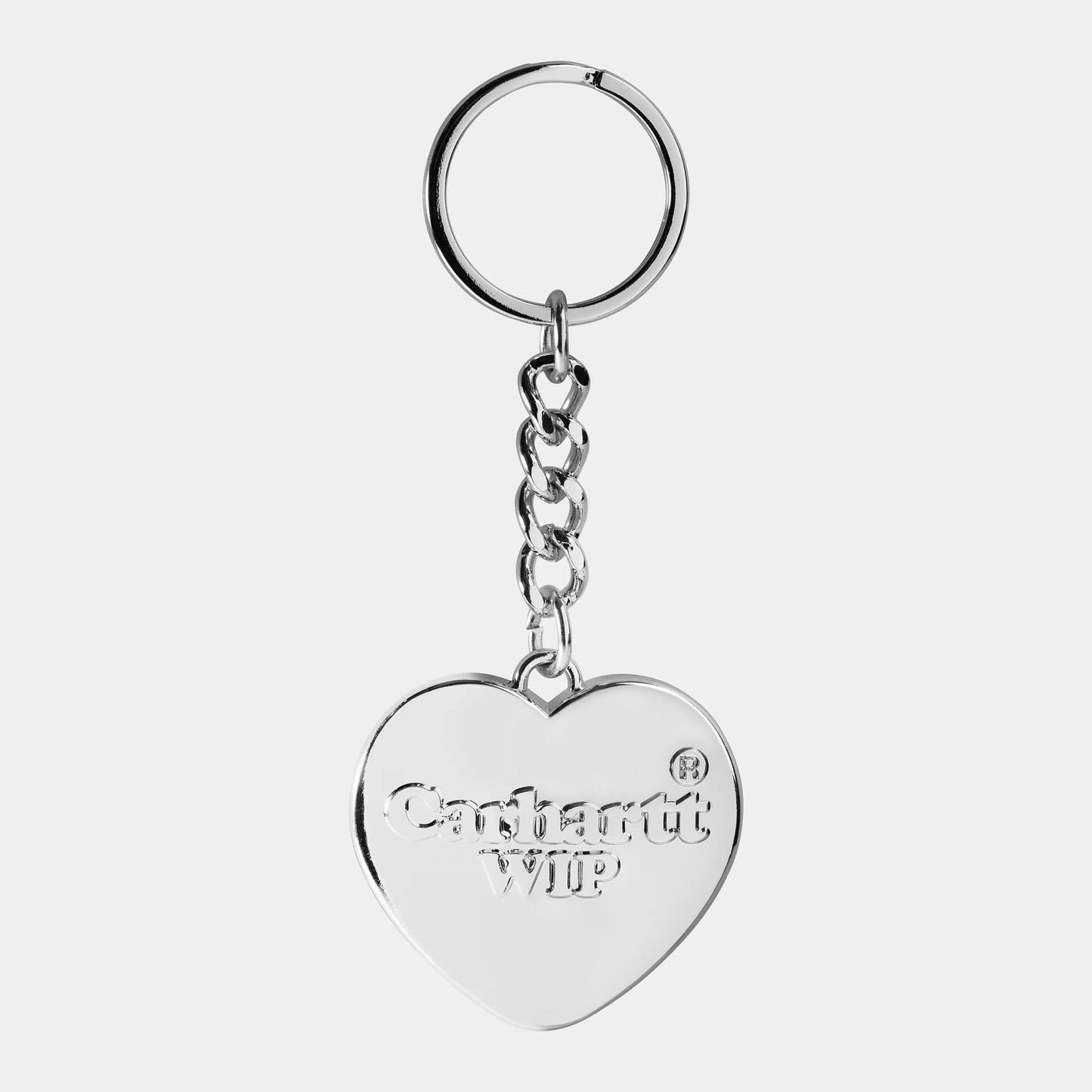 Heart Keychain - Silver
