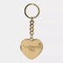 Heart Keychain - Gold