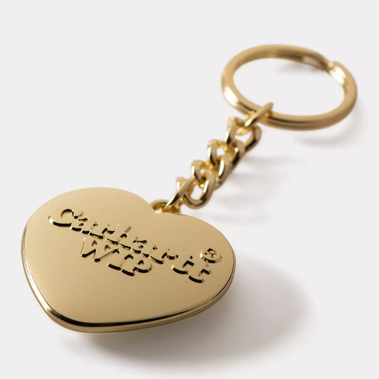 Heart Keychain - Gold