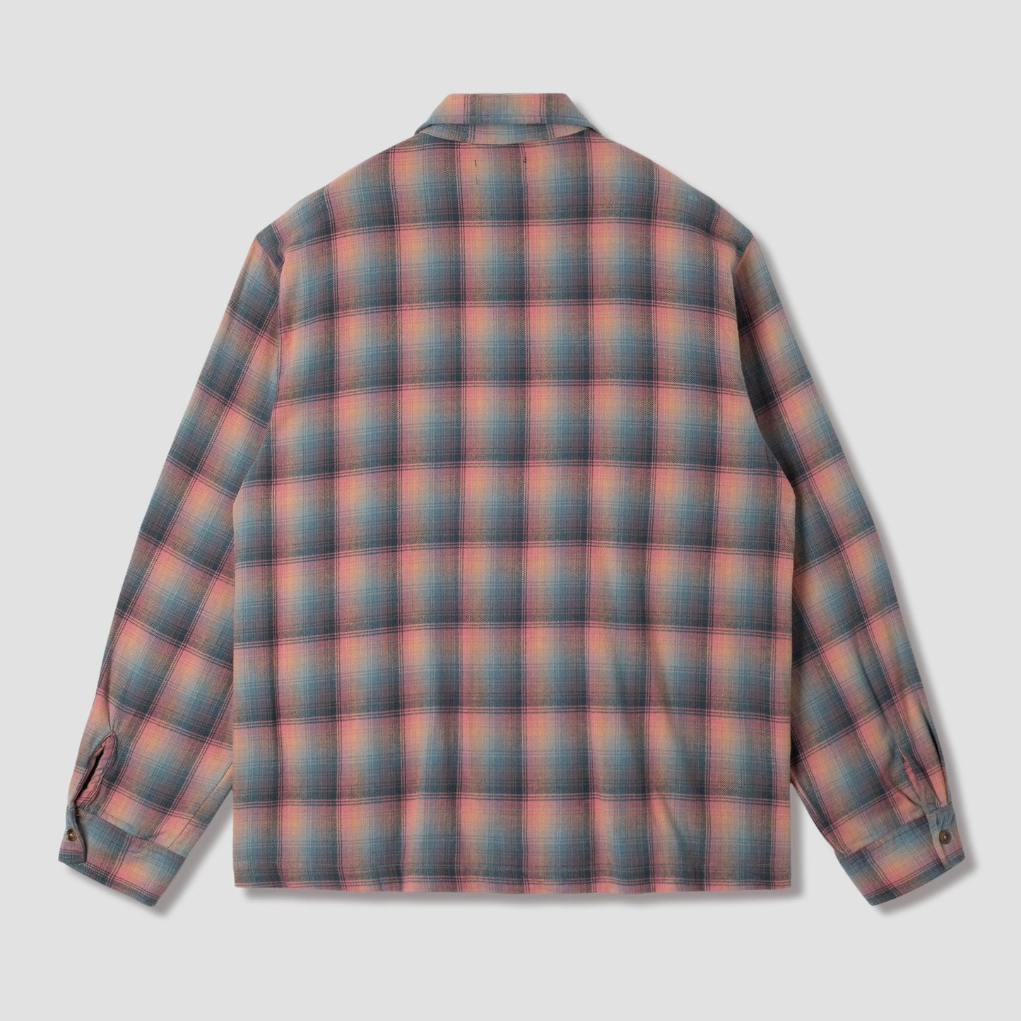 Zip Shirt - Pink / Teal Plaid
