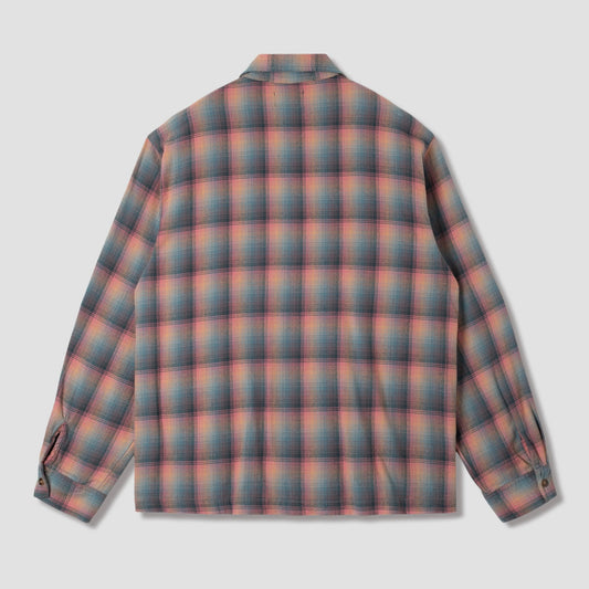 Zip Shirt - Pink / Teal Plaid
