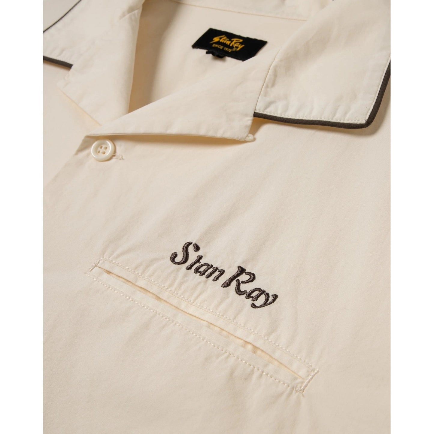 Bowling Shirt - Natural / Matt Black