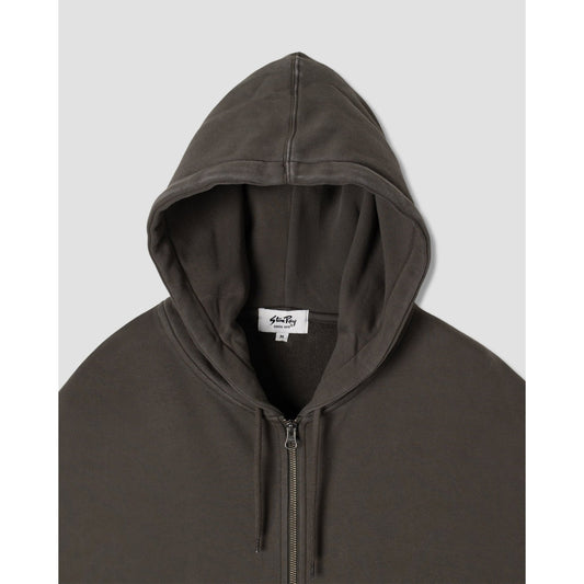 Patch Zip Hood - Washed Black