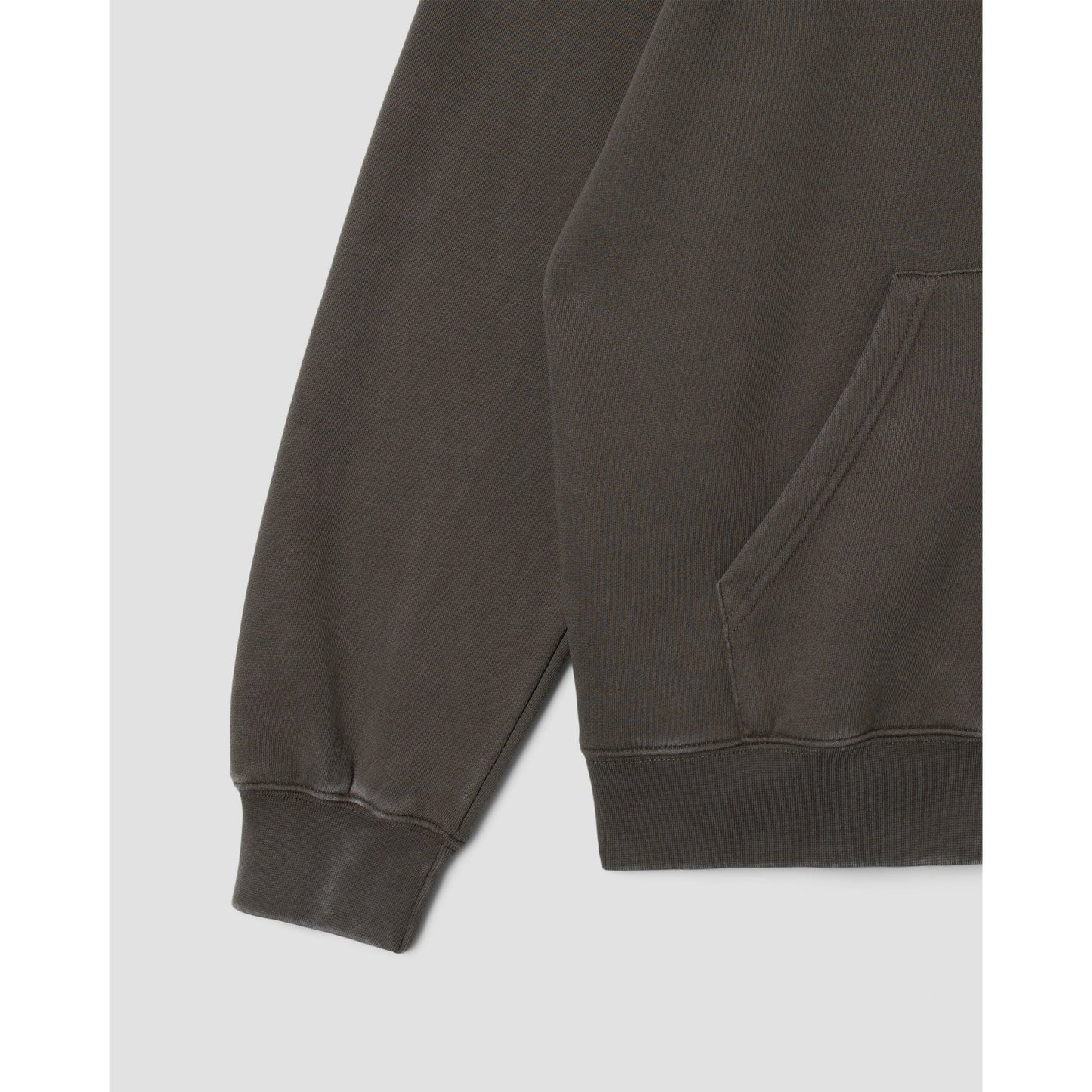 Patch Zip Hood - Washed Black