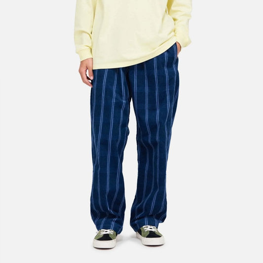 Corduroy Swell Pant - Navy Check