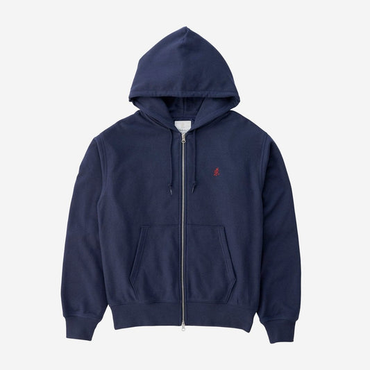 One Point Zip Hooded Sweatshirt