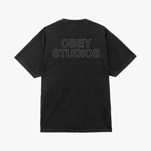 Obey Studios Outline Pigment Dyed T-Shirt