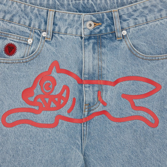 Running Dog Denim Pant - Light Wash Blue