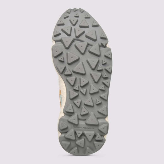 Yamano 3 Woman Suede/Print - Grey Milk-Spring Flowers