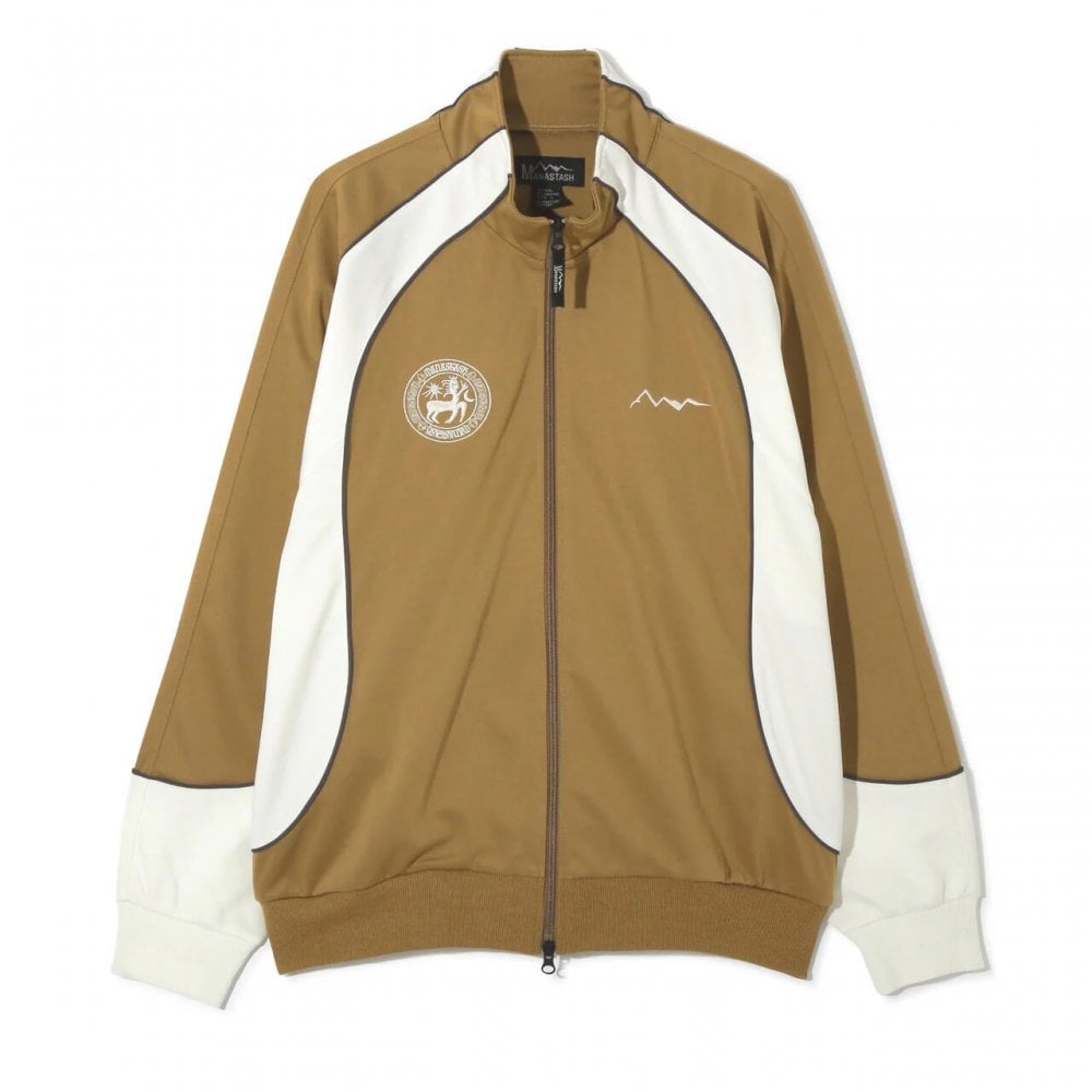 Panel Track Jacket - Camel