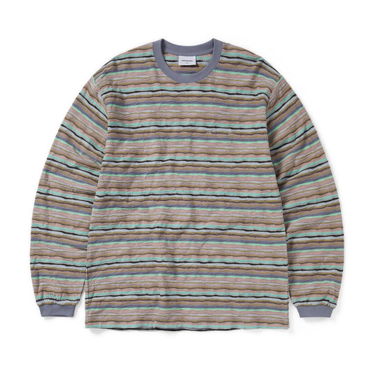 Wave Jacquard L/s Tee - Peach