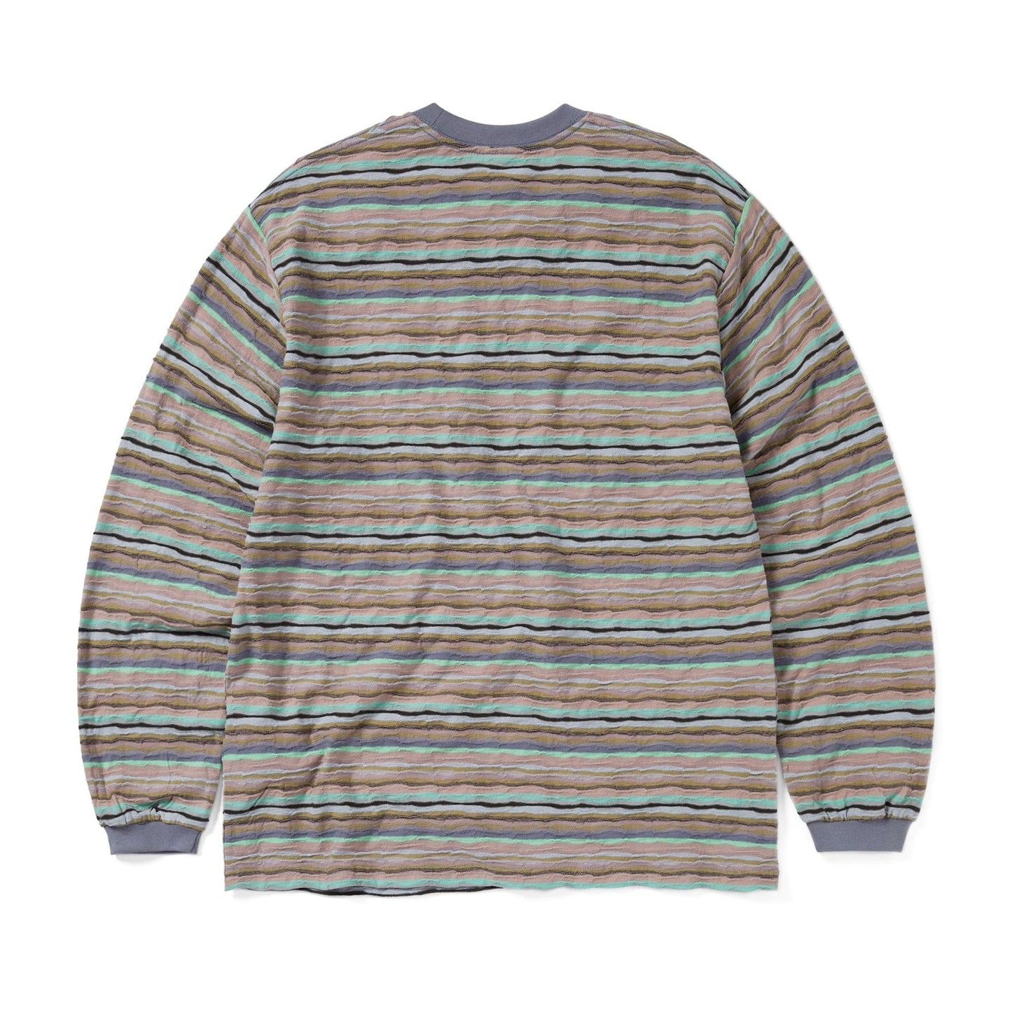 Wave Jacquard L/s Tee - Peach