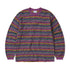 Wave Jacquard L/s Tee - Violet