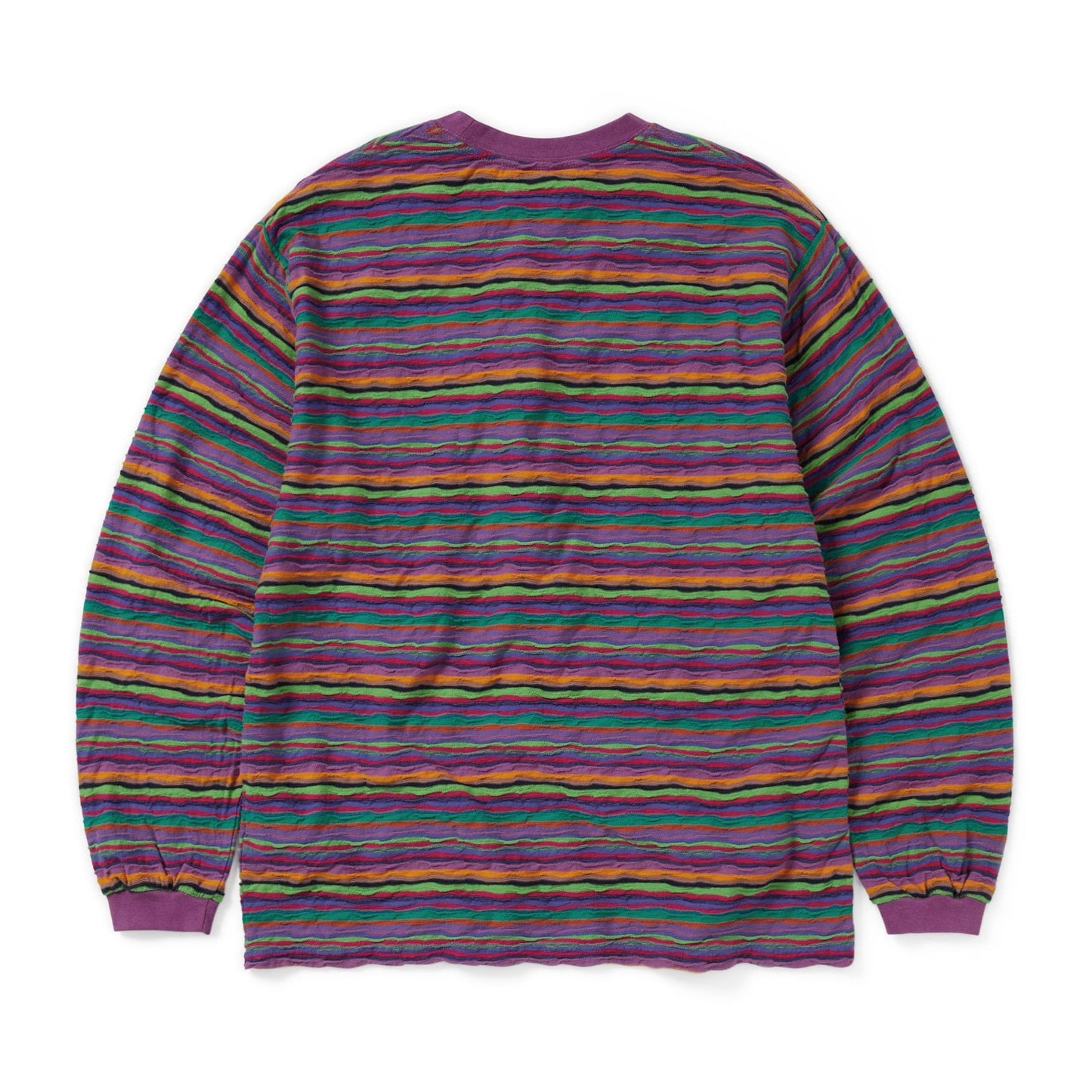 Wave Jacquard L/s Tee - Violet