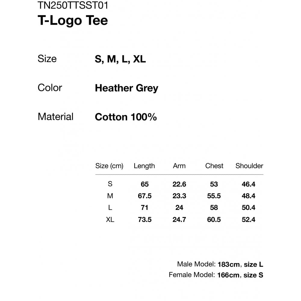 T-Logo Tee - Grey Heather