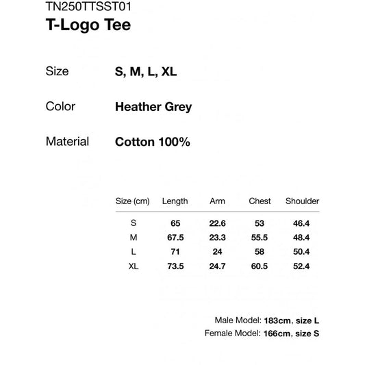T-Logo Tee - Grey Heather