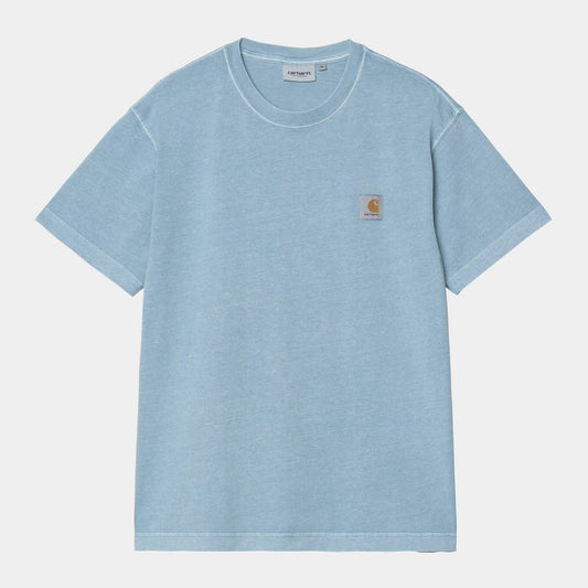 S/S Nelson T-shirt - Clay Blue (garment dyed)