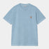 S/S Nelson T-shirt - Clay Blue (garment dyed)