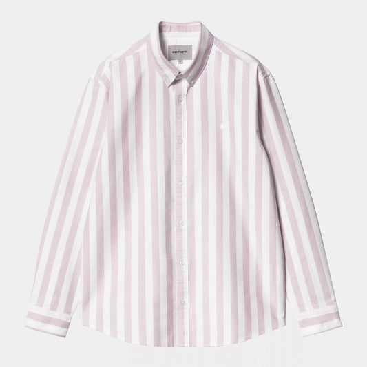L/s Dillion Shirt - Hortesia / White
