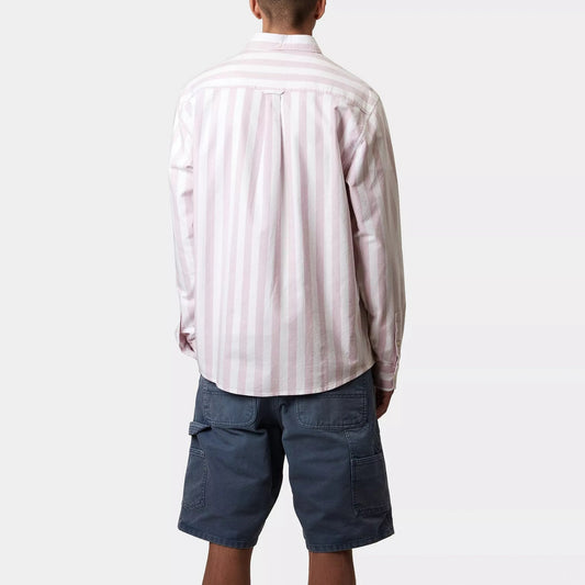 L/s Dillion Shirt - Hortesia / White