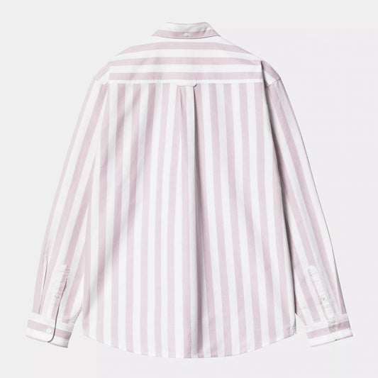 L/s Dillion Shirt - Hortesia / White
