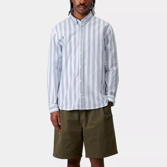 L/s Dillion Shirt - Bleach / White