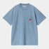 S/s Ingo Pocket T-shirt - Light Blue (garment dyed)