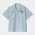 S/s Hendry Shirt - Seaton Stripe, Frosted Blue / Mulberry