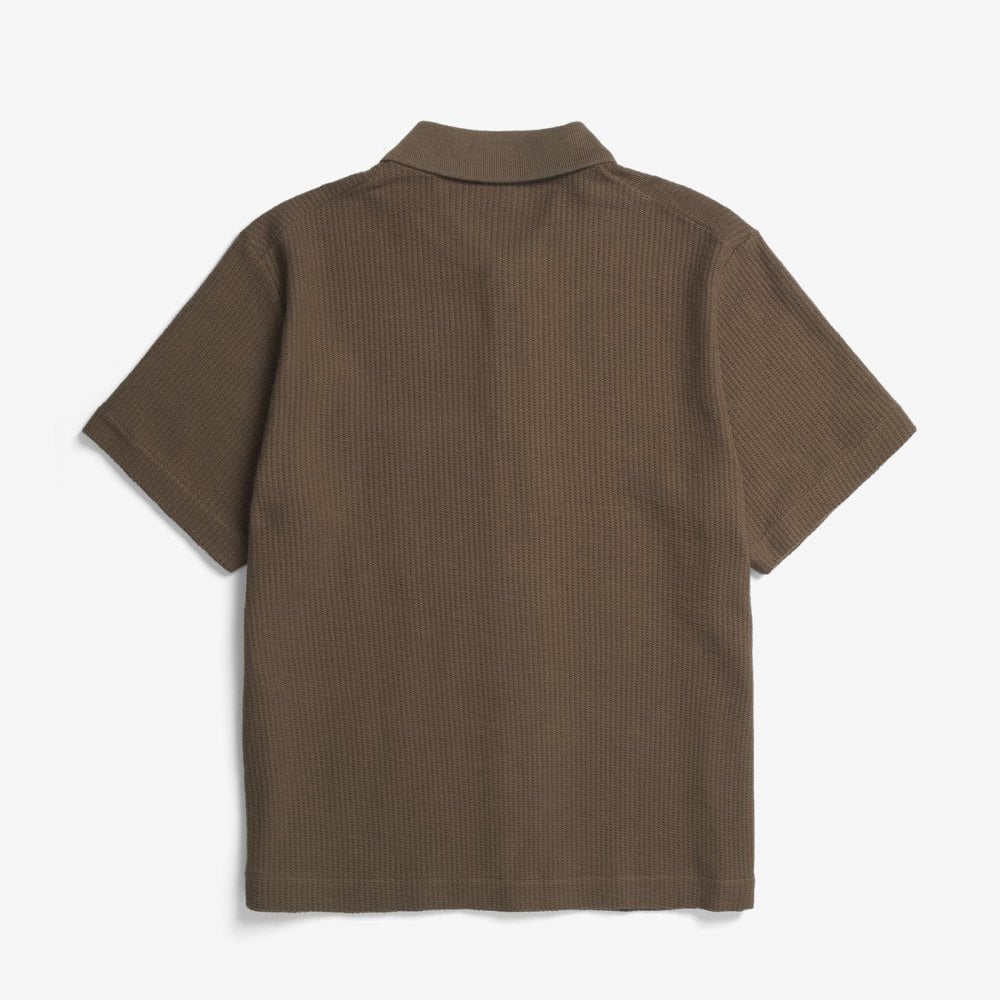 Gustav Crochet Jersey Shirt - Chesnut