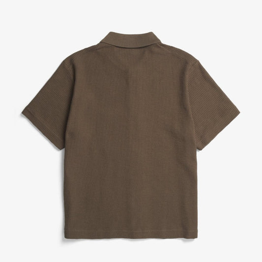 Gustav Crochet Jersey Shirt - Chesnut