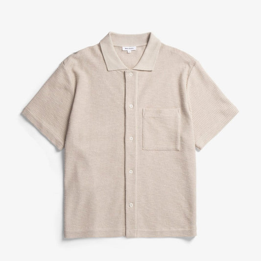 Gustav Crochet Jersey Shirt - Oatmeal