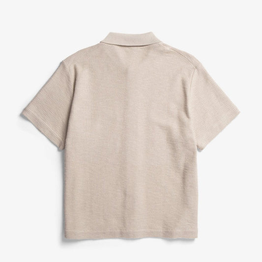 Gustav Crochet Jersey Shirt - Oatmeal