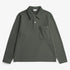 Fraser Relaxed Organic Loopback LS Polo - Black Olive