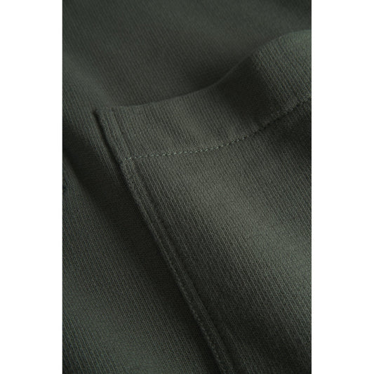 Fraser Relaxed Organic Loopback LS Polo - Black Olive