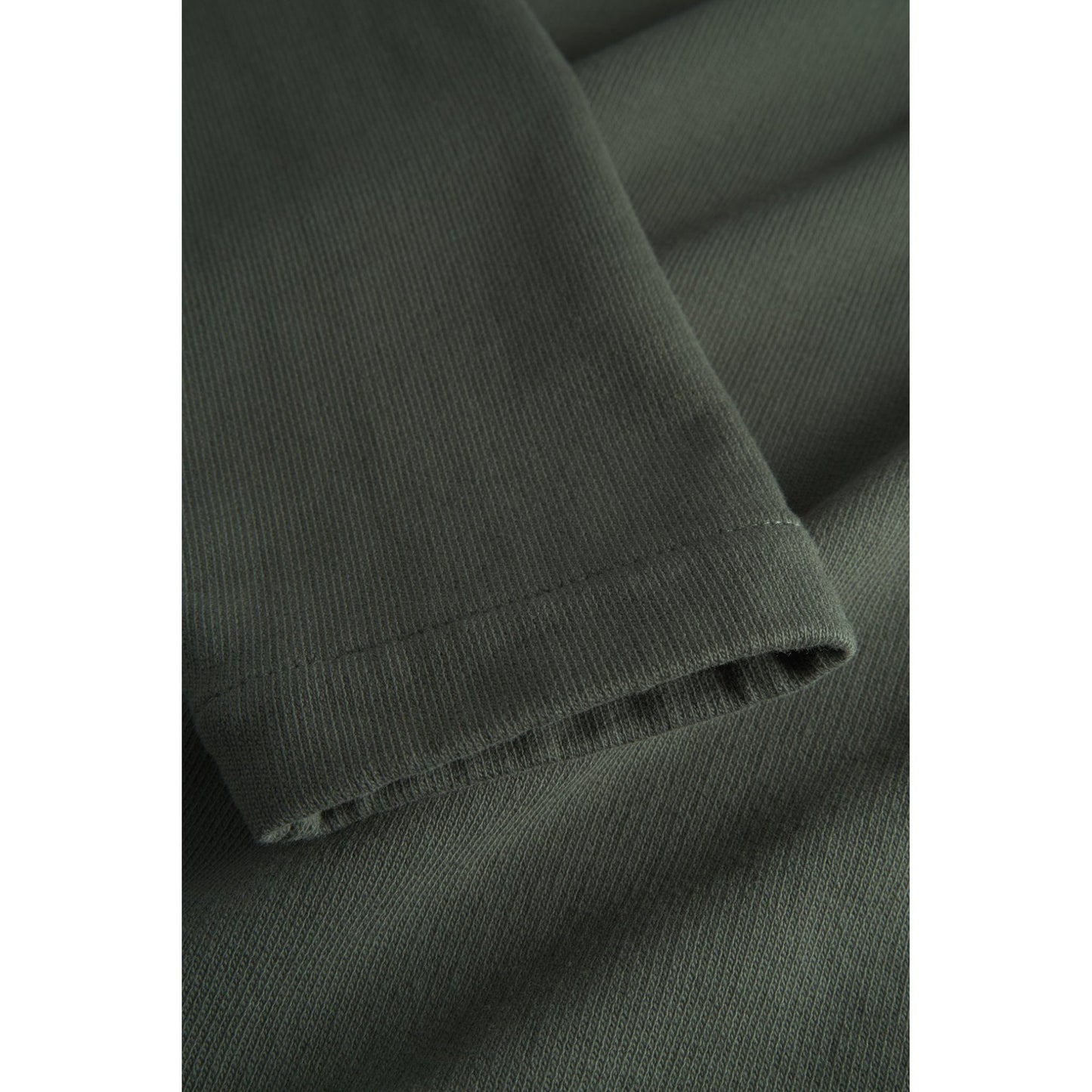Fraser Relaxed Organic Loopback LS Polo - Black Olive