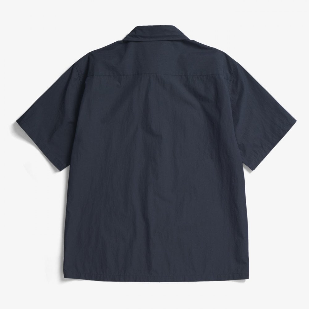 Ivan Tech Poplin SS Shirt - Dark Navy