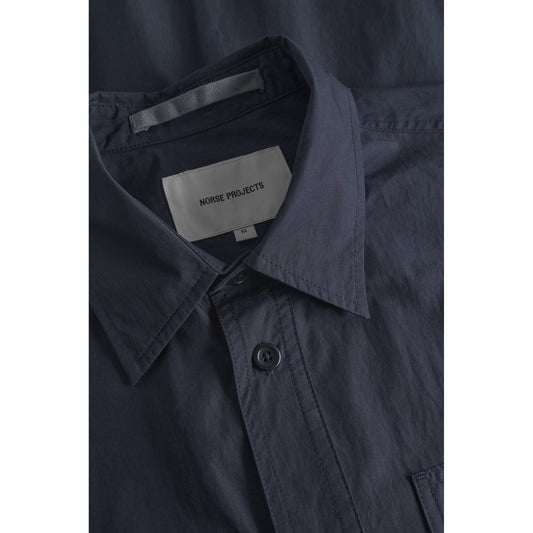 Ivan Tech Poplin SS Shirt - Dark Navy