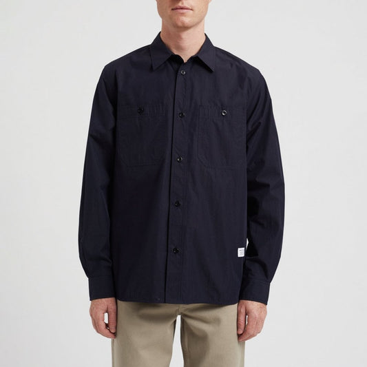 Silas Tech Poplin Shirt 2.0 - Dark Navy