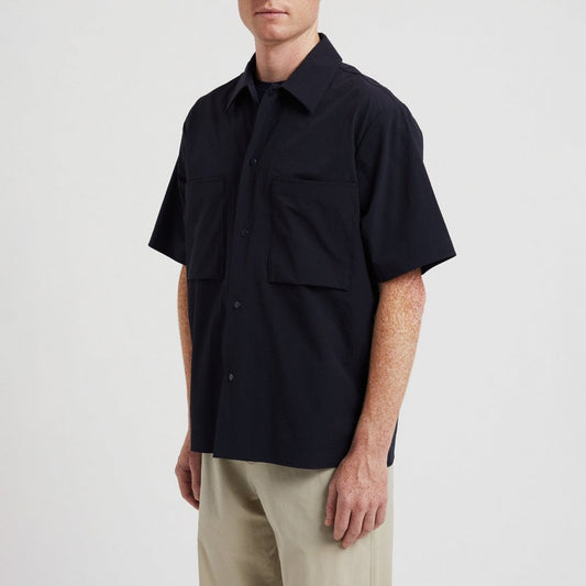 Hermann Travel Light Ss Shirt - Dark Navy