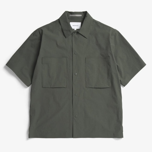 Hermann Travel Light Ss Shirt - Black Olive
