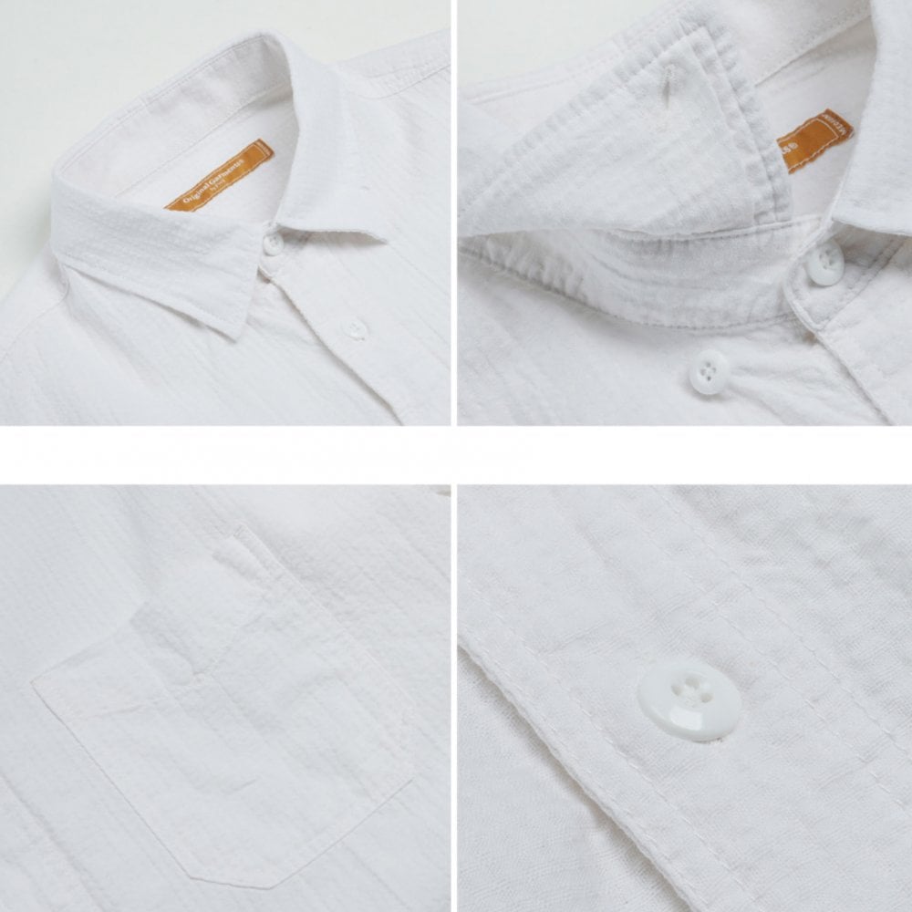 OG Dobby Weave Seersucker Shirt White
